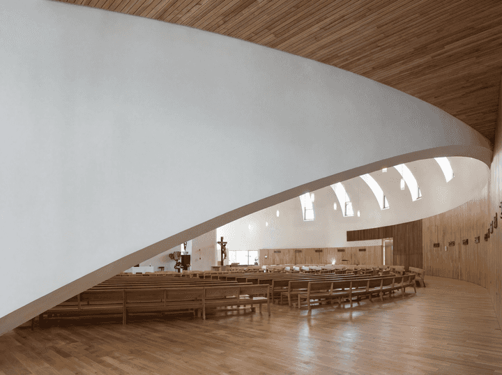 St. Boa Nova Church side view detail